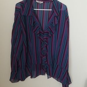 Plus size see through top